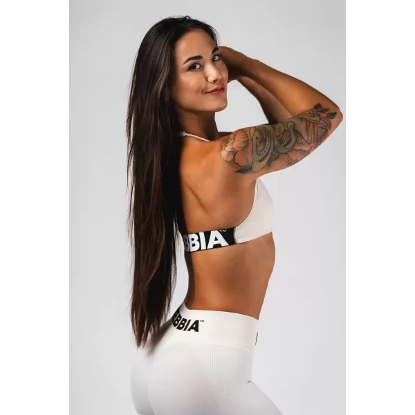  Brezšivni dvižni športni modrček FLOW SEAMLESS 495 CREAM Nebbia 
