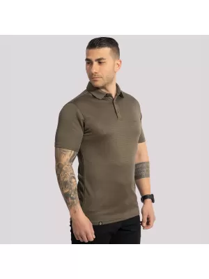 Moška majica s kratkimi rokavi z ovratnikom PENTAGON VANQUISH POLO SHIRT K09048 BELA