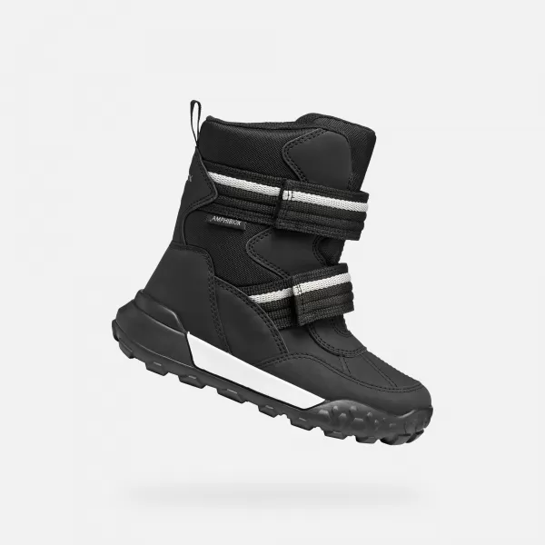  Fantovski gležnjarji GEOX TREKKYUP ABX J56MBB050FUC9999 ČRNA 