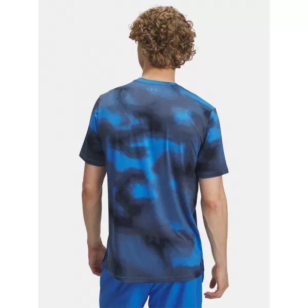  Moška majica s kratkimi rokavi UNDER ARMOUR VANISH ENERGY PRINTED SS 1383974-402 MODRA 