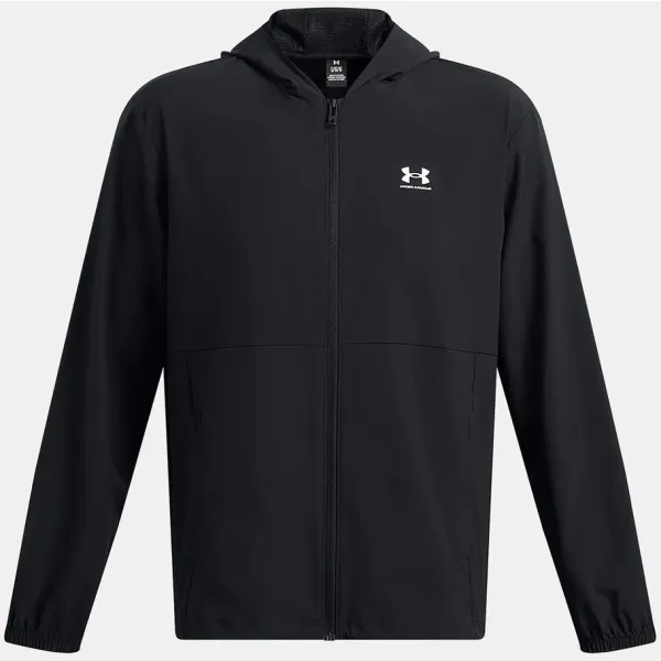  Moški pulover UNDER ARMOUR UA VIBE WOVEN WINDBREAKER 1386555-001 ČRNA 