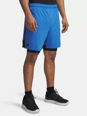 Moške kratke hlače UNDER ARMOUR UA TECH VENT 2IN1 SHORT MODRA