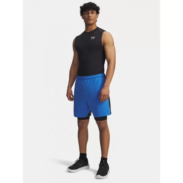  Moške kratke hlače UNDER ARMOUR UA TECH VENT 2IN1 SHORT MODRA 