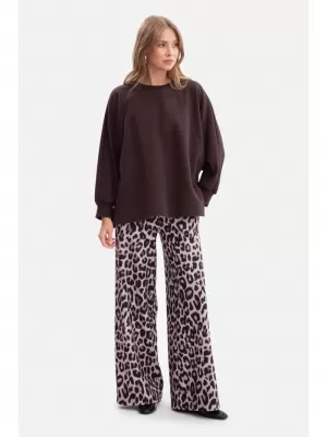 Ženski pulover BEWEAR B306 TEMNA ČOKOLADA