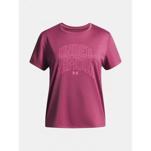  Dekliška majica s kratkimi rokavi UNDER ARMOUR TECH VARSITY GRAPHIC SS 6007917-659 RDEČA 
