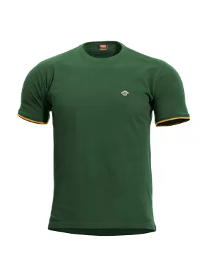 Majica s kratkimi rokavi PENTAGON LEVANTES CREWNECK STRIPES K09026 SPRINGBOK ZELENA