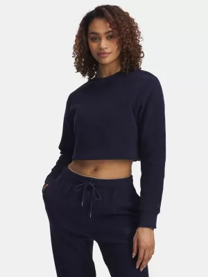 Ženski pulover UNDER ARMOUR ICON TERRY VARSITY CREW MODRA
