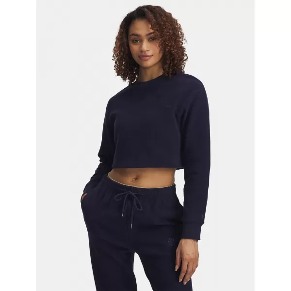  Ženski pulover UNDER ARMOUR ICON TERRY VARSITY CREW MODRA 