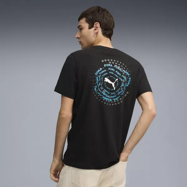  Moška majica s kratkimi rokavi PUMA GRAPHIC EXECUTION TEE 68804201 ČRNA PUMA 