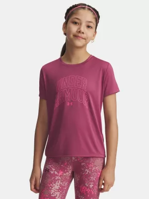 Dekliška majica s kratkimi rokavi UNDER ARMOUR TECH VARSITY GRAPHIC SS 6007917-659 RDEČA