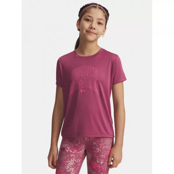  Dekliška majica s kratkimi rokavi UNDER ARMOUR TECH VARSITY GRAPHIC SS 6007917-659 RDEČA 