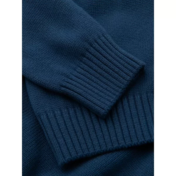  Moški pulover OMBRE OM-SWTN-0163 TEMNO MODRA 