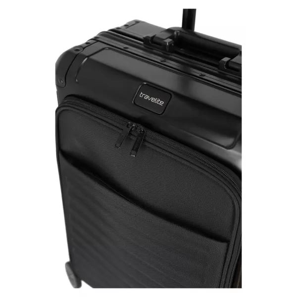  Kovček TRAVELITE NEXT 4W S FRONT POCKET ČRNA 