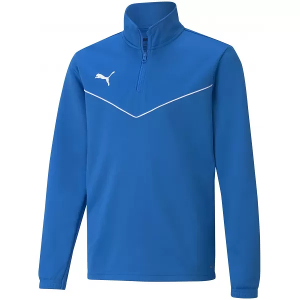  T -majica PUMA TEAMRISE 1/4 ZIP TOP JR 657395_02 ELEKTRIČNA MODRA LIMONADA 
