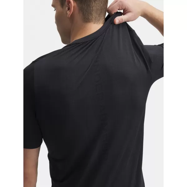  Moška majica s kratkimi rokavi UNDER ARMOUR VANISH SEAMLESS NOVELTY SS 1388129-001 ČRNA 