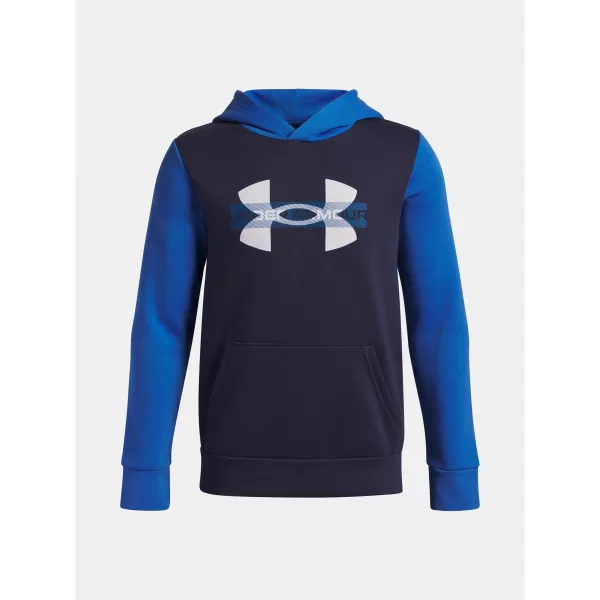  Fantovski pulover UNDER ARMOUR UA RIVAL FLC CBLCK GRPHC HD 6004994-402 MODRA 
