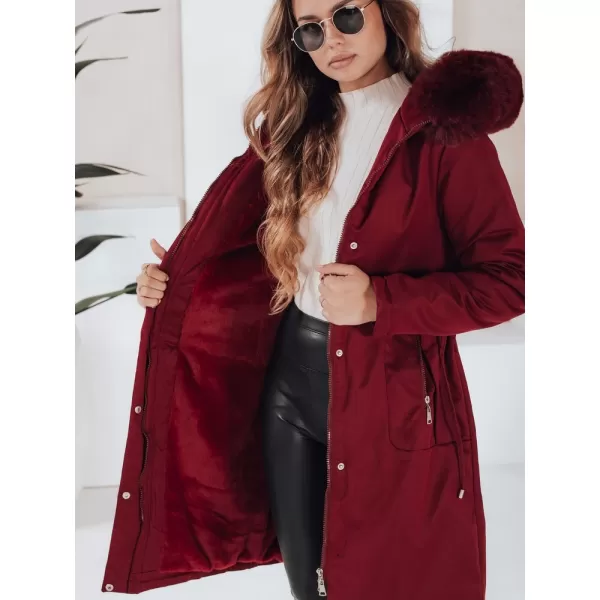  Ženska parka DSTREET TY5114 BORDO 