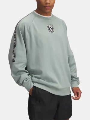 Moški pulover UNDER ARMOUR M'S 96 TERRACE CREW NECK 1390111-348 ZELENA