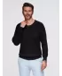 Moški pulover OMBRE OM-SWSW-0182 ČRN