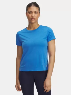 Ženska majica s kratkimi rokavi UNDER ARMOUR UA LAUNCH SHORTSLEEVE 1382434-402 MODRA
