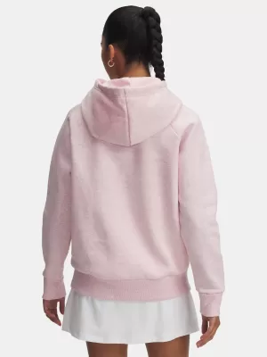 Ženski pulover UNDER ARMOUR UA RIVAL FLEECE HOODIE 1379500-648 ROZA