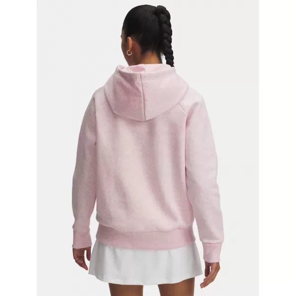  Ženski pulover UNDER ARMOUR UA RIVAL FLEECE HOODIE 1379500-648 ROZA 