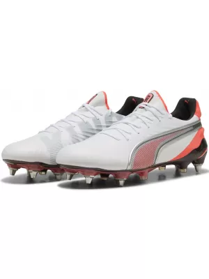 Moški nogometni škornji PUMA KING ULTIMATE MXSG 10881701 PUMA WHITE/PUMA SILVER