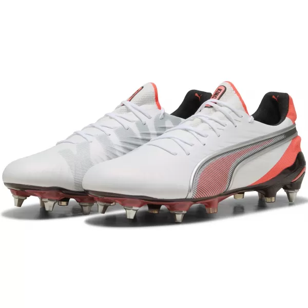  Moški nogometni škornji PUMA KING ULTIMATE MXSG 10881701 PUMA WHITE/PUMA SILVER 