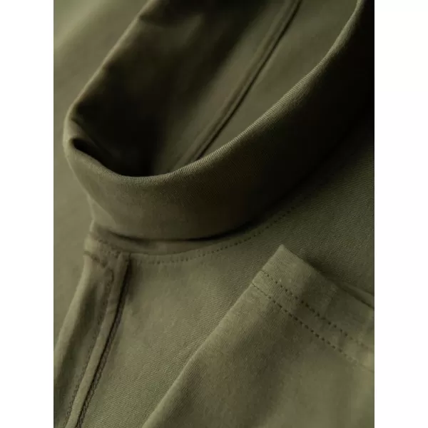  Srajca OMBRE OM-LSCL-0130 TEMNO OLJČNO ZELENO 