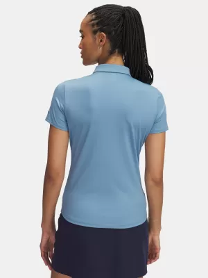 Ženska majica s kratkimi rokavi UNDER ARMOUR UA PLAYOFF SS POLO 1383612-418 MODRA
