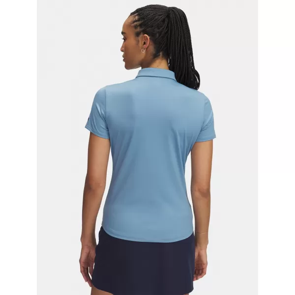  Ženska majica s kratkimi rokavi UNDER ARMOUR UA PLAYOFF SS POLO 1383612-418 MODRA 