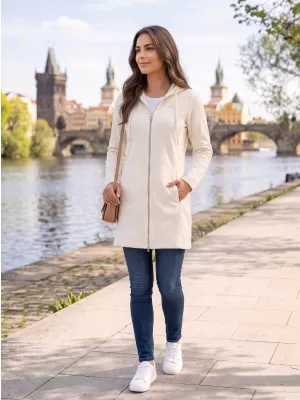 Ženski pulover ALTISPORT LIALA BÍLÁ/KRÉMOVÁ BELA