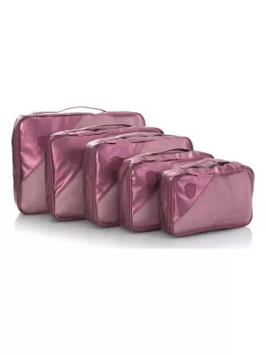 Kovček HEYS Metallic Packing Cube 5pc BORDO