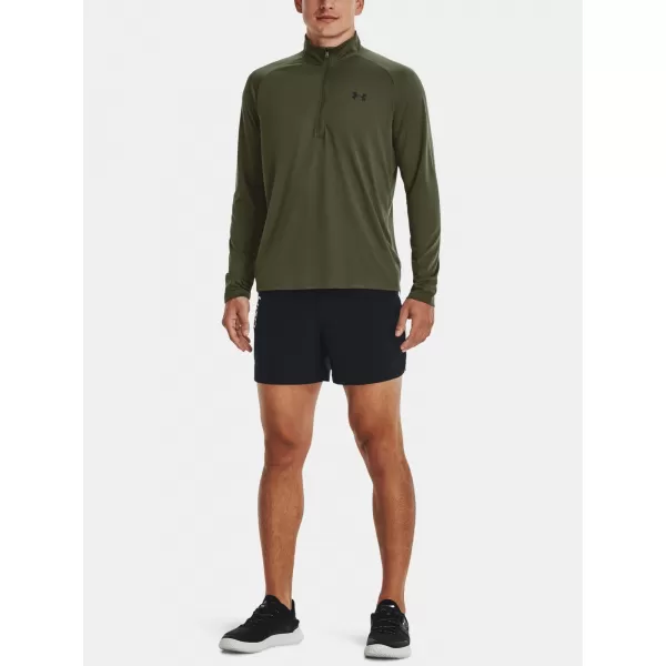  Moška majica s kratkimi rokavi UNDER ARMOUR UA TECH 2.0 1/2 ZIP 1328495-392 ZELENA 