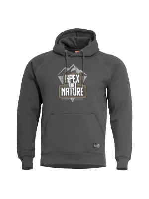 Pulover PENTAGON PHAETON HOOD SWEATER APEX OF NATURE K09021 PEPELNO SIVA