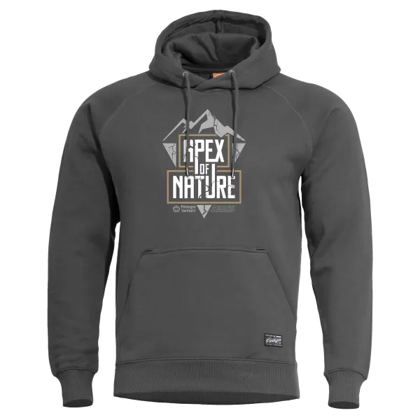  Pulover PENTAGON PHAETON HOOD SWEATER APEX OF NATURE K09021 PEPELNO SIVA 