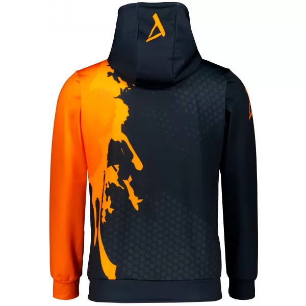  Moški vrhunski funkcionalni pulover ALTISPORT VOJ/ALM112MI01 ČRNO-FLUO ORANŽNA 