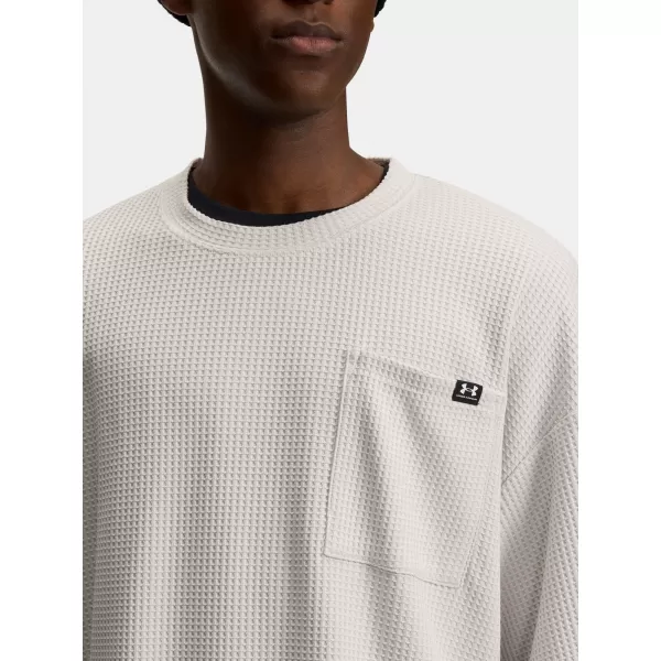  Moška majica s kratkimi rokavi UNDER ARMOUR UA RIVAL WAFFLE CREW 1383106-110 BELA 