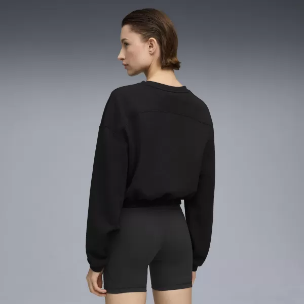  Damske trenirke PUMA W CLOUDSPUN CREW 52746101 PUMA ČRNA 