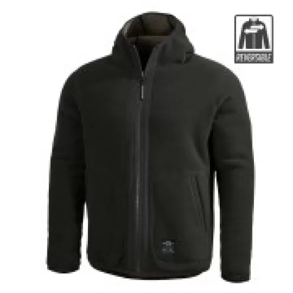  Pulover iz flisa PENTAGON IANOS SHERPA 2 K09057 RAL7013/ČRNA 