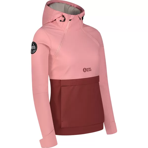  Ženski softshell anorak NORDBLANC NBWSL8275 SVETLO ROZA 