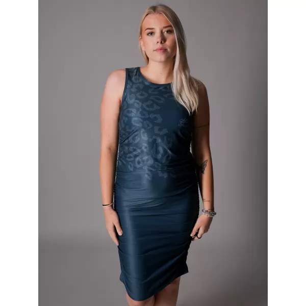  Ženska premium obleka ALTISPORT VOJ/ALW047SAT03 MODRA 
