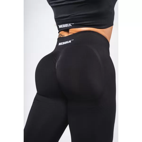  Oblikujoče brezšivne maksimalne push-up pajkice FLOW SEAMLESS 497 BLACK Nebbia 