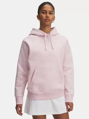 Ženski pulover UNDER ARMOUR UA RIVAL FLEECE HOODIE 1379500-648 ROZA