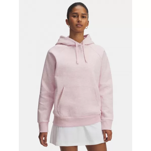  Ženski pulover UNDER ARMOUR UA RIVAL FLEECE HOODIE 1379500-648 ROZA 