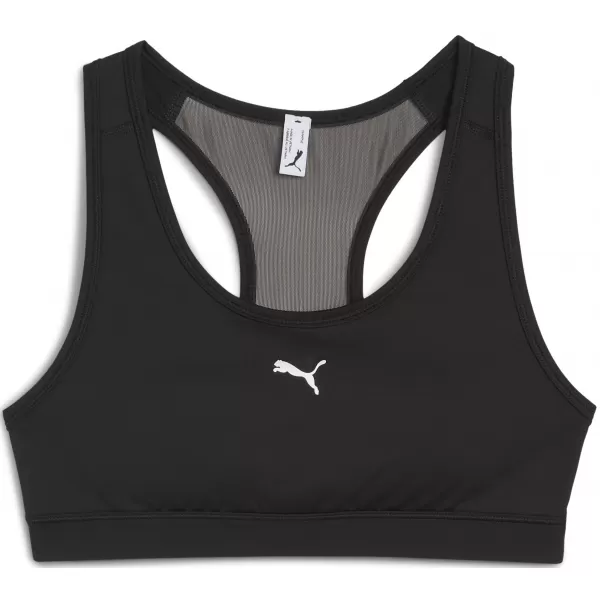  Damski nedrček PUMA 4KEEPS BRA - PADDED - SMALL CAT 52814901 PUMA ČRNA/MALA MAČKA 