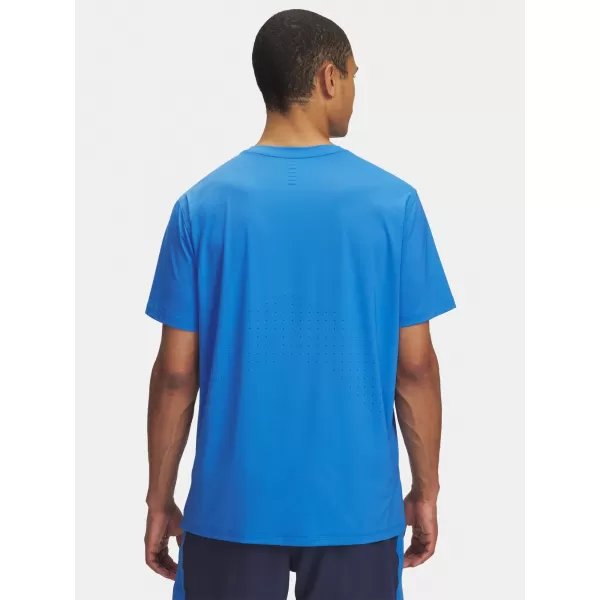  Moška majica s kratkimi rokavi UNDER ARMOUR UA LAUNCH ELITE SHORTSLEEVE 1389802-402 MODRA 
