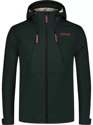 Moška softshell jakna NORDBLANC NBWSM8264 TEMNO ZELENA
