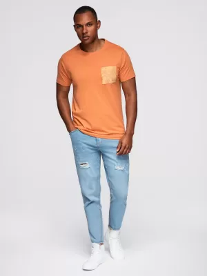 Srajca OMBRE OM-TSPT-0227 ORANŽNA