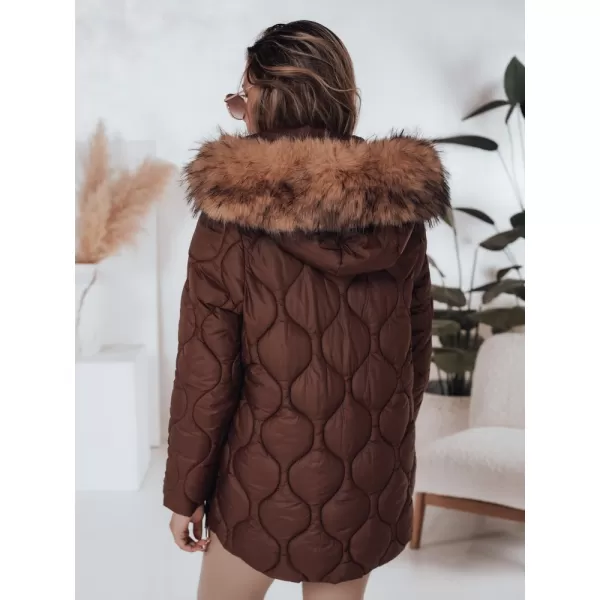  Ženska jakna DSTREET TY5013 RJAVA 